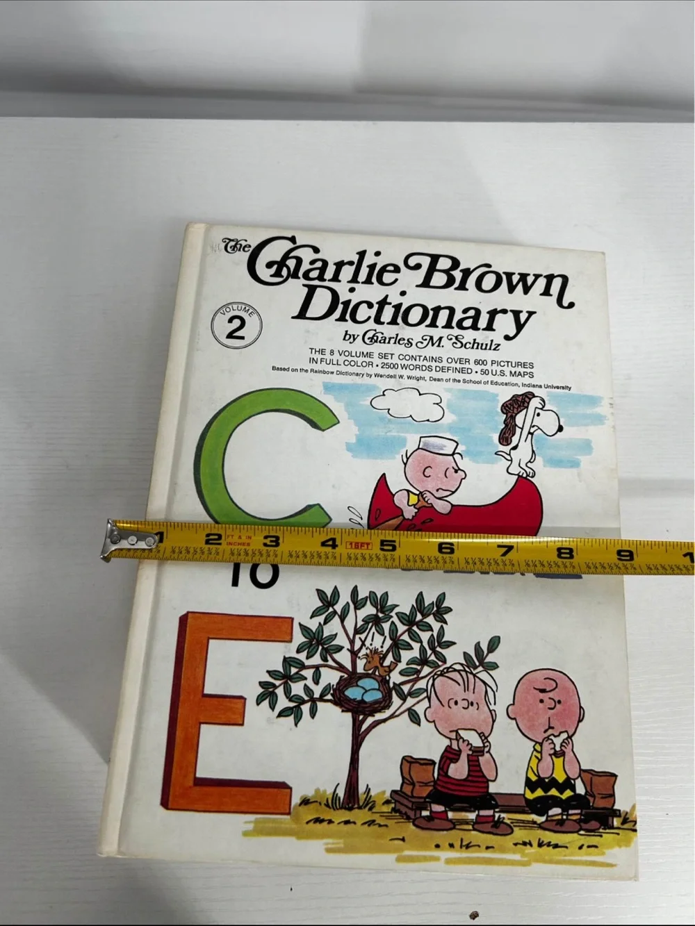 Vintage Charlie Brown Complete 8 Set 1st print 1973,  Alphabet, dictionary